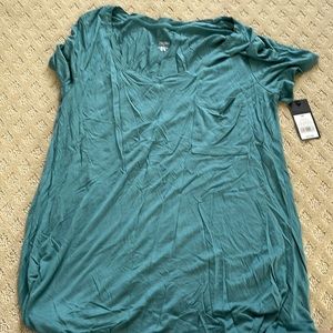 teal wave M work out shirt